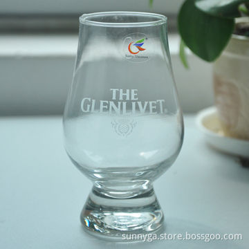 New Wine Glass with Frosted Logo, Customized Sizes Welcomed